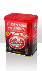 Foto lata pequeña pimentón de la Vera picante