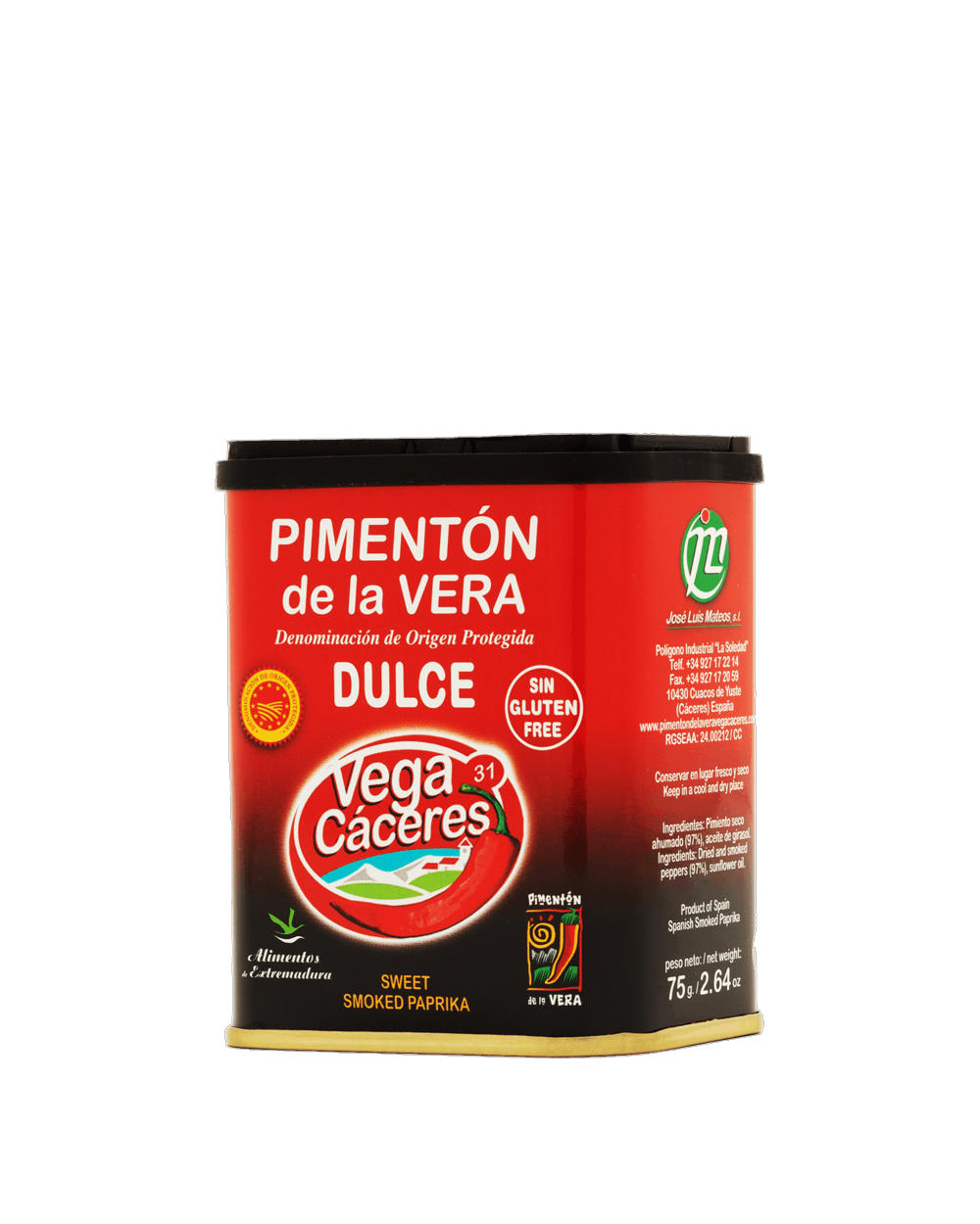 Latas de pimentón de La Vera Vega Cáceres